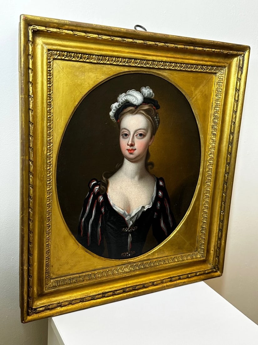 Oil Portrait Lady Lucy Montagu Countess of Guilford Circle John Vanderbank C1734 - 9