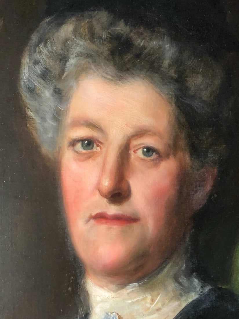 Large Pre-Raphaelite Oil Painting Portrait Lady Halle By John Collier OBE RP - 3