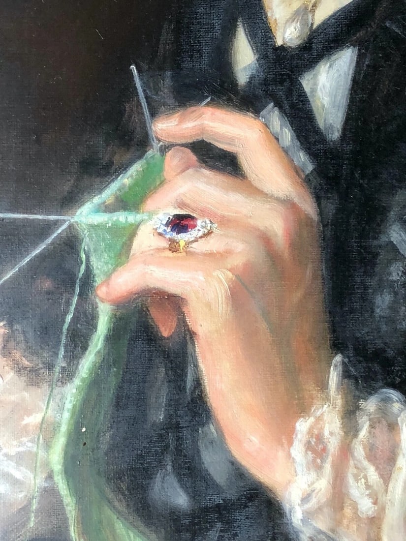 Large Pre-Raphaelite Oil Painting Portrait Lady Halle By John Collier OBE RP - 5