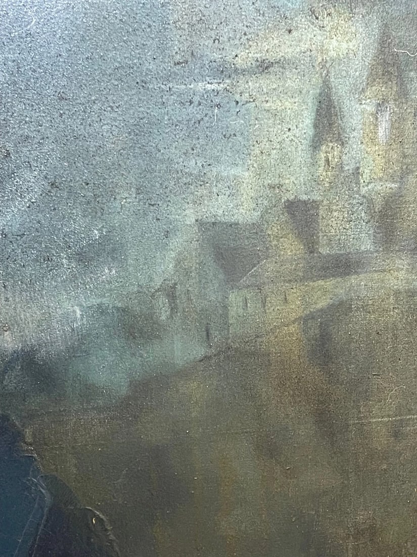 Huge Oil Portrait of British Diplomat Sir Leslie Fielding KCMG C1974 Framed - 11