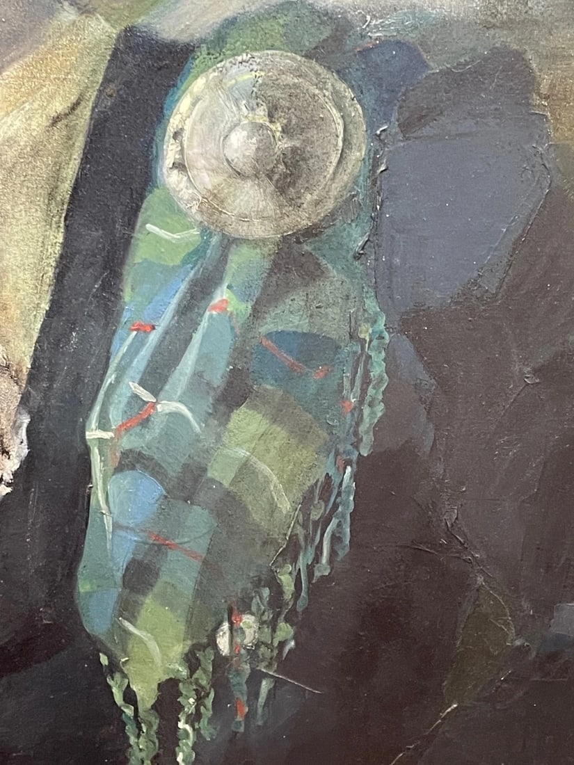 Huge Oil Portrait of British Diplomat Sir Leslie Fielding KCMG C1974 Framed - 15