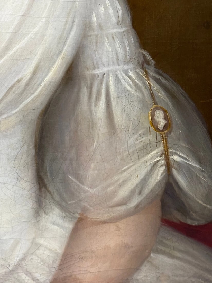 Large Early 19th Century English Oil Painting Portrait Lady Sara Losh 1785–1853 - 13