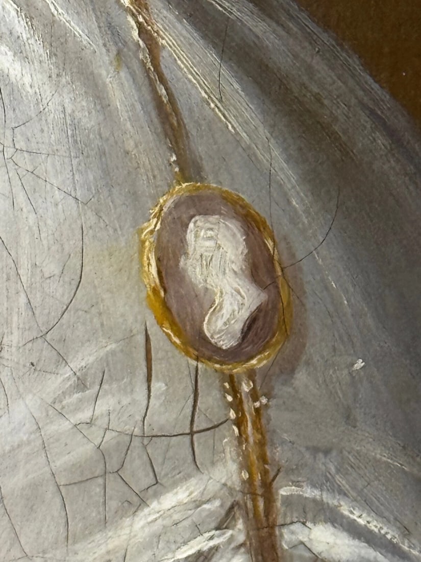 Large Early 19th Century English Oil Painting Portrait Lady Sara Losh 1785–1853 - 14