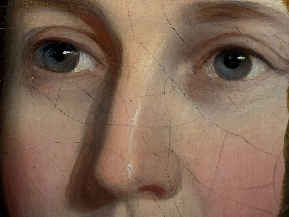 Large Early 19th Century English Oil Painting Portrait Lady Sara Losh 1785–1853 - 5