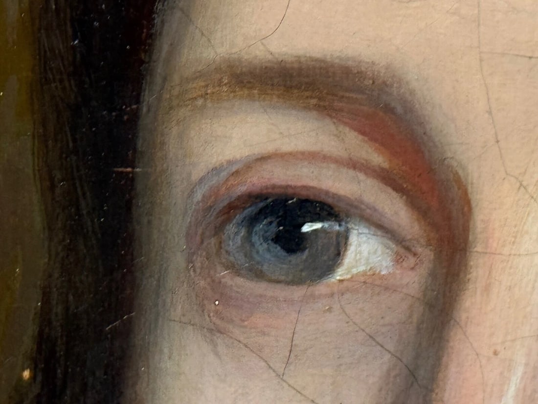 Large Early 19th Century English Oil Painting Portrait Lady Sara Losh 1785–1853 - 7