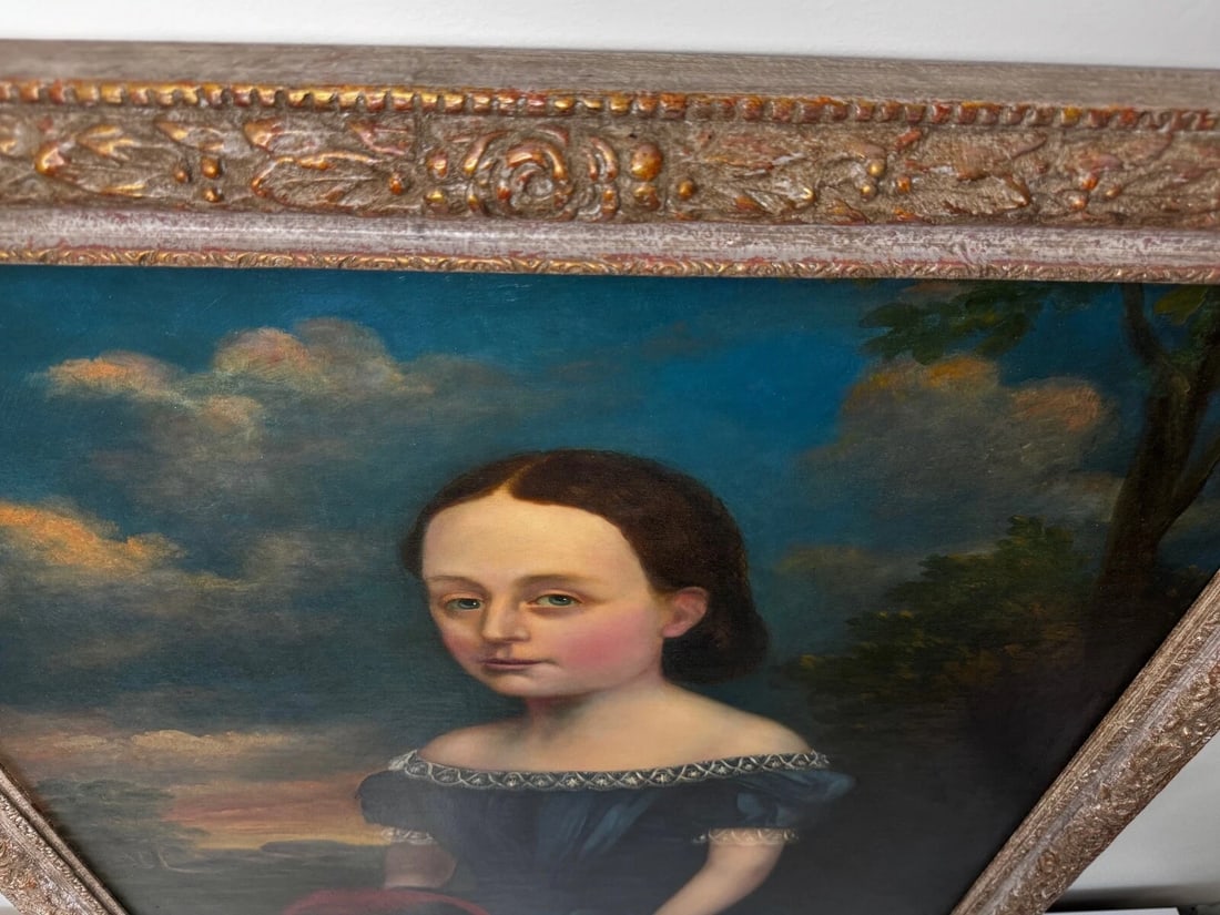 19th Century Portrait Eliza Maddock of Onchan Isle of Man With Havanese Dog - 20