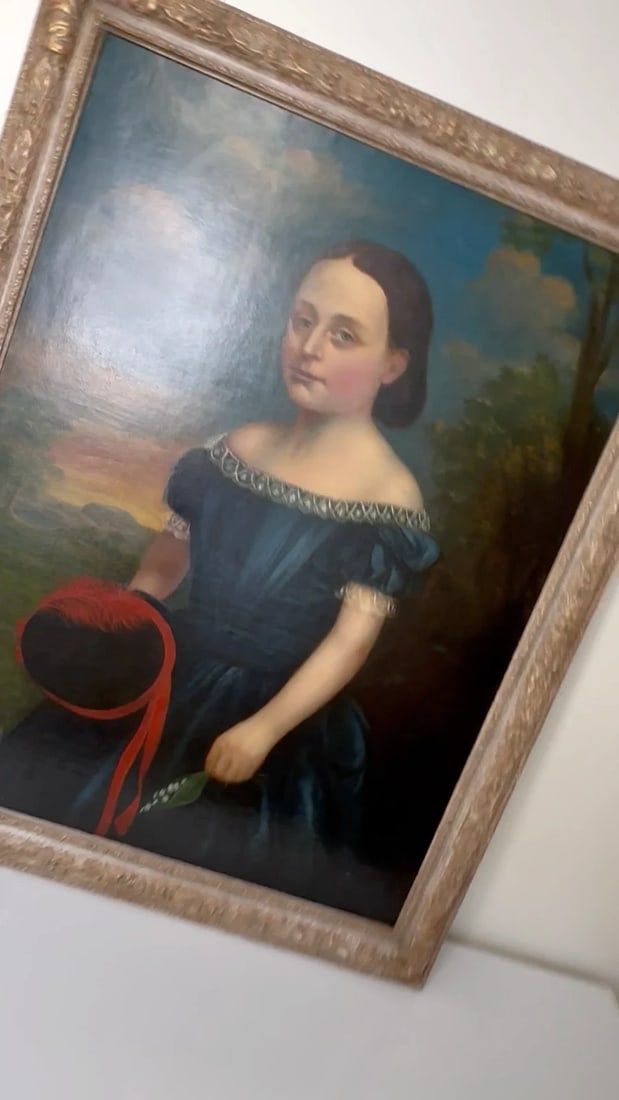 19th Century Portrait Eliza Maddock of Onchan Isle of Man With Havanese Dog - 2