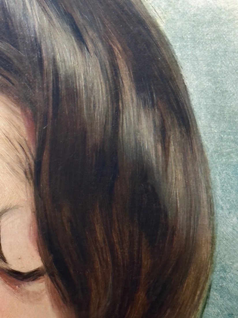 Important Victorian Oil Portrait Lady Sarah Sophia Wood née Clark By John Wood - 16