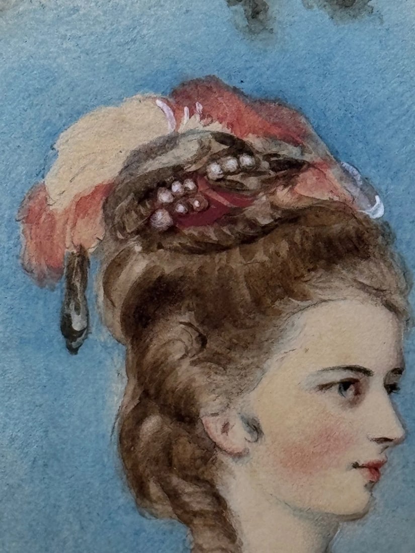 Painting Lady Jane Stanhope as Aurora In the Manner of Sir Joshua Reynolds C1785 - 5