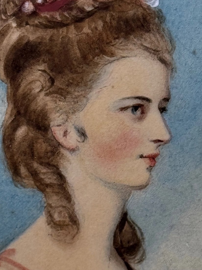 Painting Lady Jane Stanhope as Aurora In the Manner of Sir Joshua Reynolds C1785 - 7