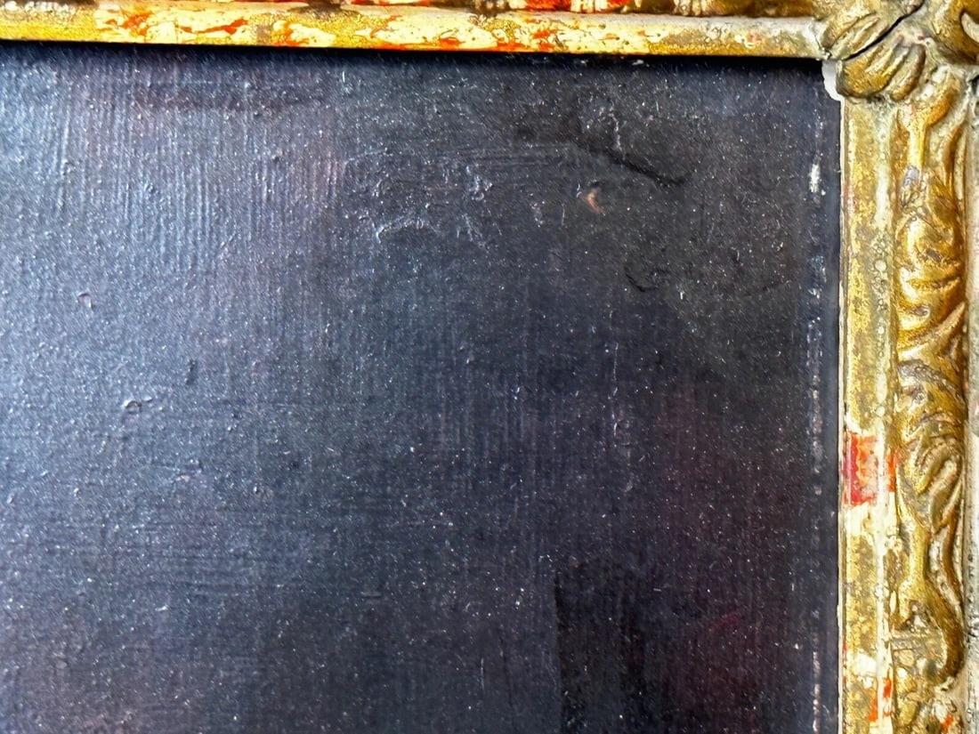 Lady Cherry Lips & Blue Dress Portrait by Signed George Percy Jacomb-Hood C1889 - 19