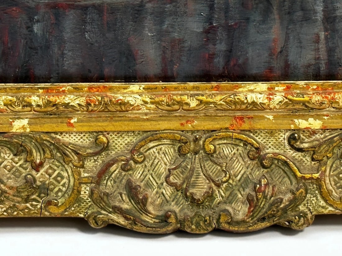 Lady Cherry Lips & Blue Dress Portrait by Signed George Percy Jacomb-Hood C1889 - 8