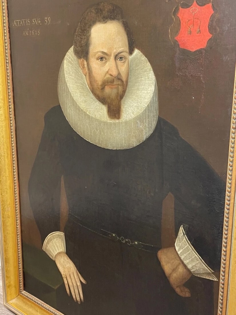 Oil Portrait Dutch Wealthy Merchant In The Manner of Michiel van Mierevelt C1625 - 4