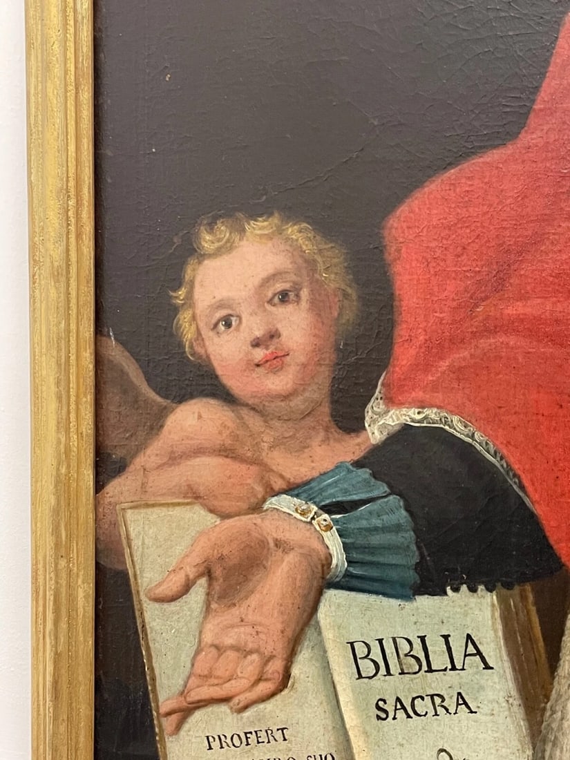 Baroque Old Master 18th Century Italian Oil Painting Portrait Pope Clement XIII - 6