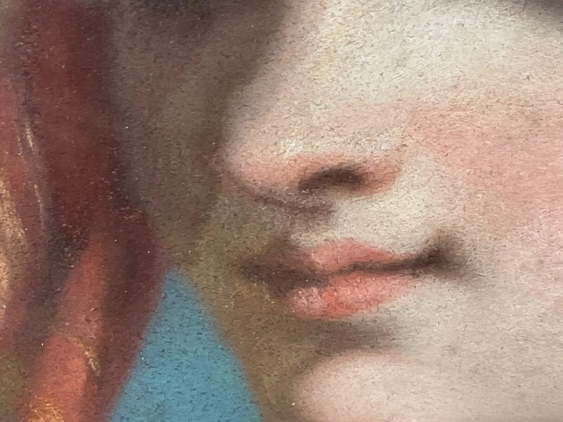 French Painting Young Woman Feeding Goat Flowers ATTRIB Fantin Latour Theodore - 12