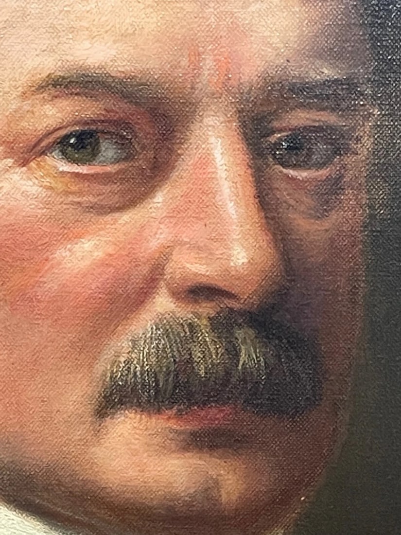 Scottish Oil Painting Portrait Of Glasgow Iron & Steel Merchant By John McGhie - 11