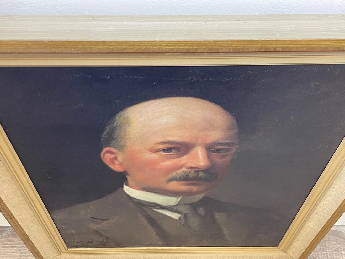 Scottish Oil Painting Portrait Of Glasgow Iron & Steel Merchant By John McGhie - 14