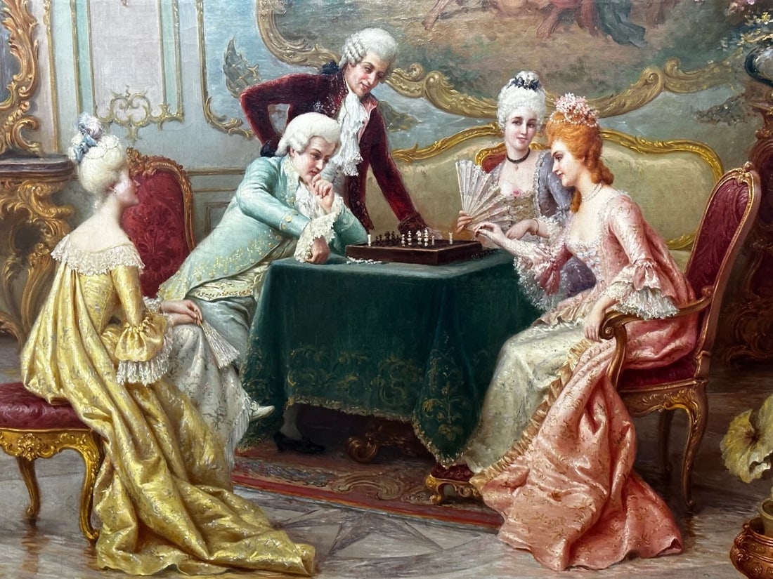 A Chess Problem in the Drawing Room Drama of a Courtly Move By Carlo Ferranti - 3