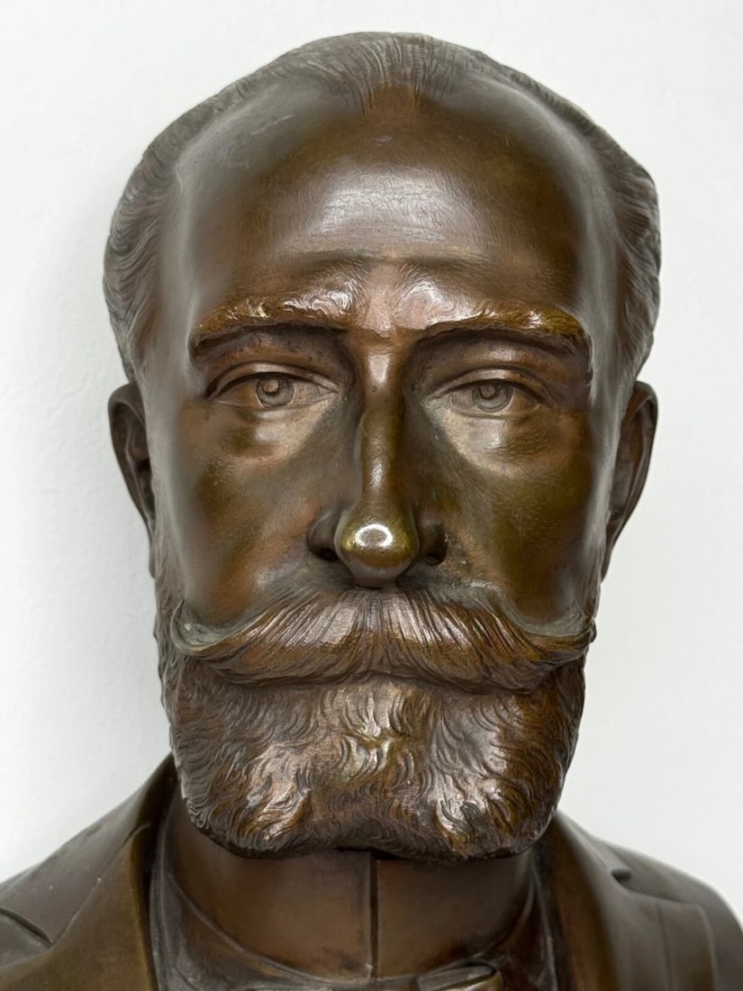 French President Bust Marie François Sadi Carnot By Adolphe Jean Lavergne - 11