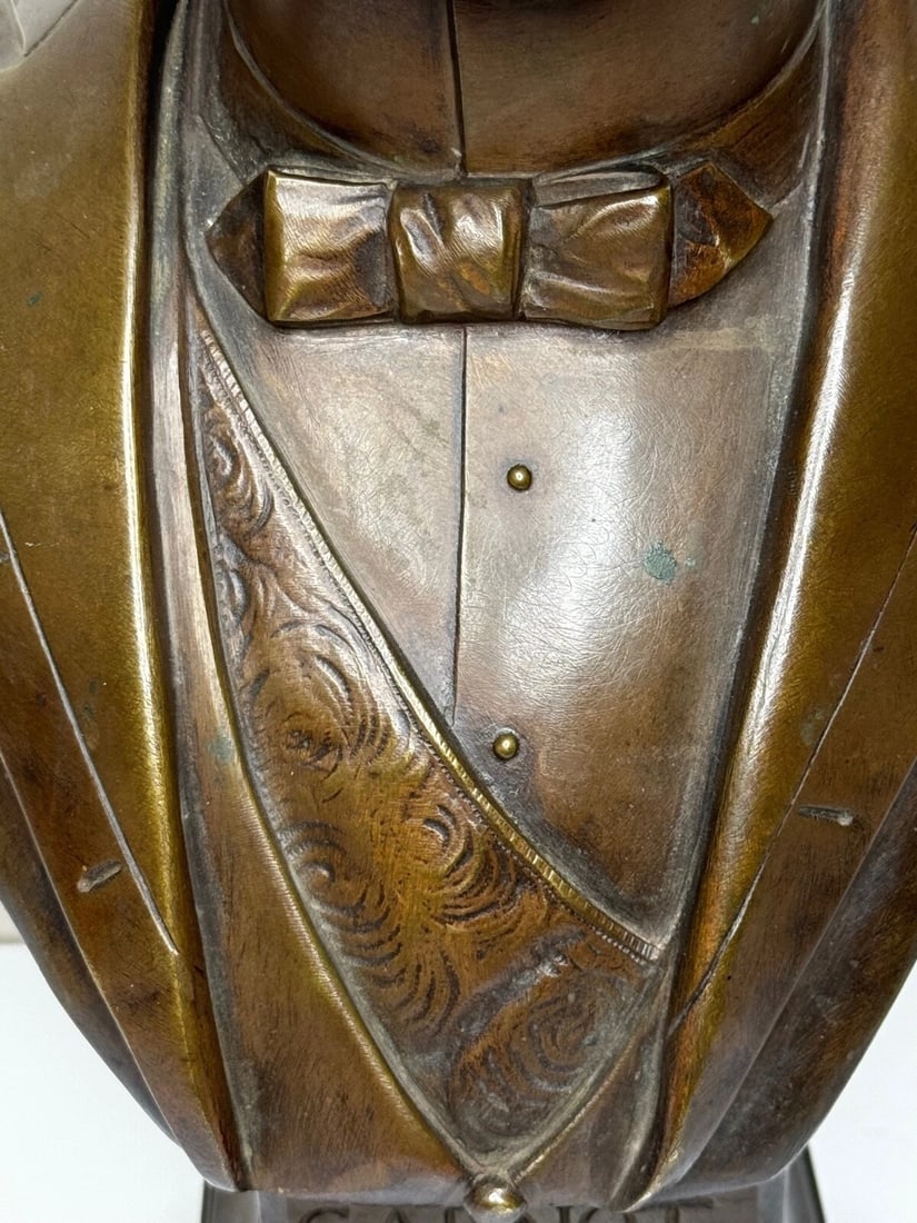 French President Bust Marie François Sadi Carnot By Adolphe Jean Lavergne - 9