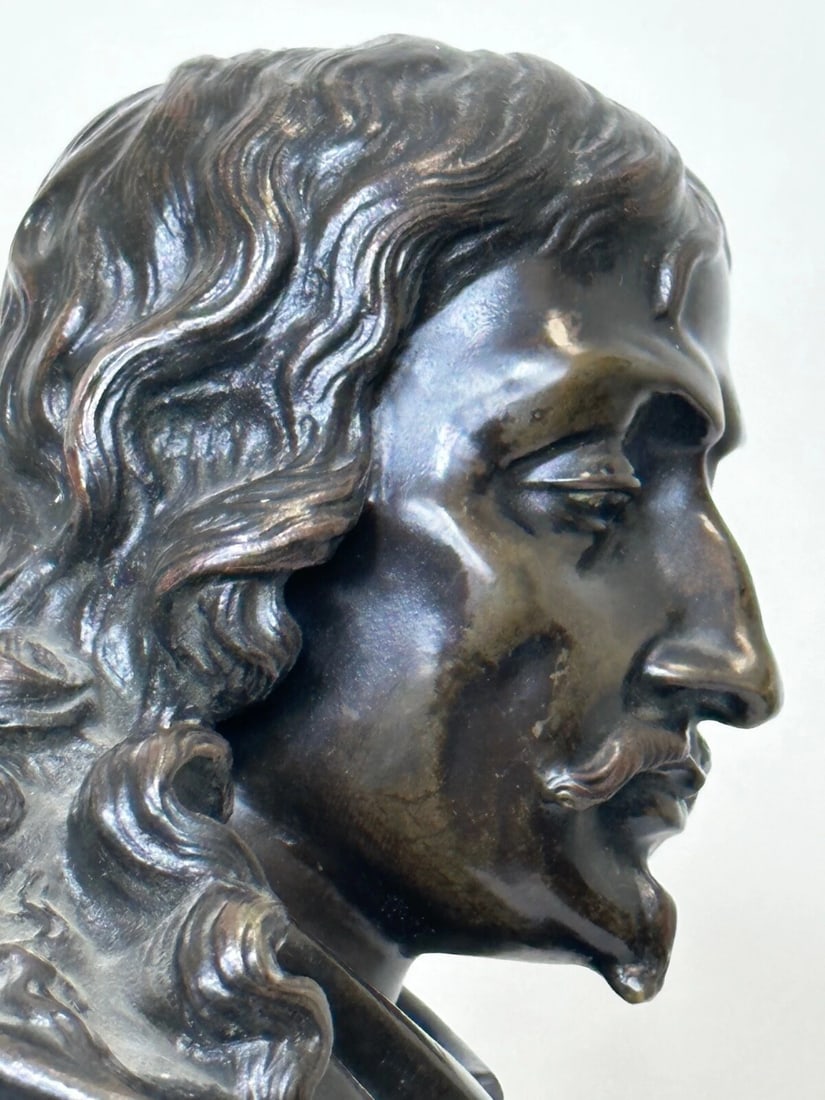 19th Century John Milton Sculpture Signed French Sculptor Ernest-Eugène Hiolle - 18