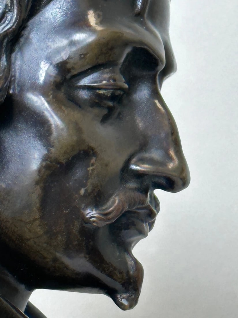 19th Century John Milton Sculpture Signed French Sculptor Ernest-Eugène Hiolle - 19