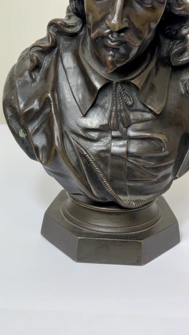 19th Century John Milton Sculpture Signed French Sculptor Ernest-Eugène Hiolle - 2