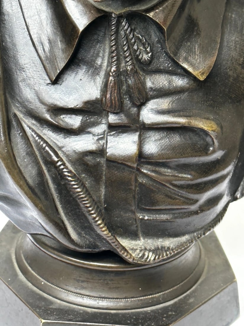 19th Century John Milton Sculpture Signed French Sculptor Ernest-Eugène Hiolle - 6