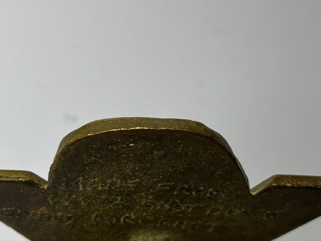 Historic WW2 Small Winston Churchill V For Victory Bronze Car Mascot Sculpture - 19