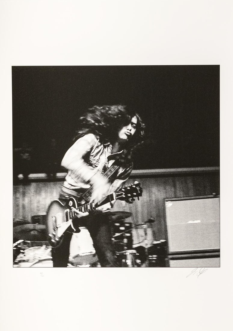Jimmy Page of Led Zeppelin 1970 signed limited edition: 1970 (printed later) - 3