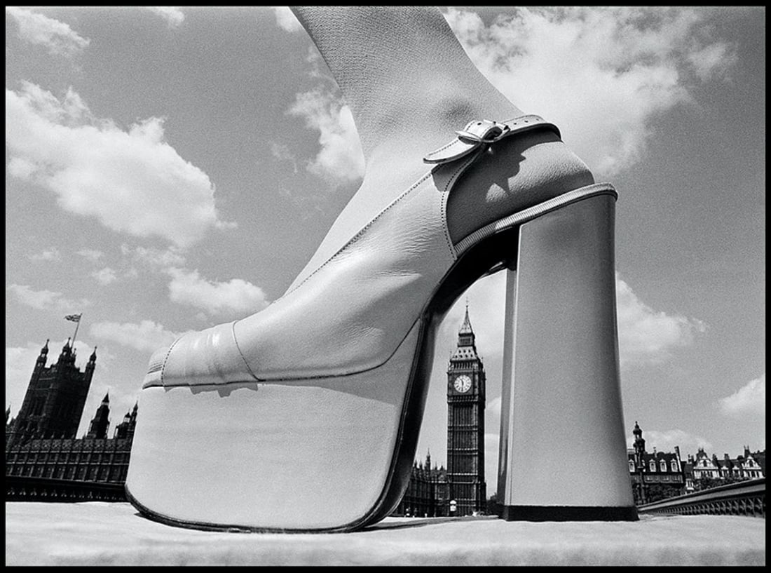 Well Heeled London by Arthur Steel: 1973 (printed later): Title: Well Heeled London by Arthur Steel: 1973 (printed later) Description: Well Heeled by Arthur Steel WELL HEELED WESTMINSTER BRIDGE LONDON, 1973 “I’d just acquired a 19mm lens for my L