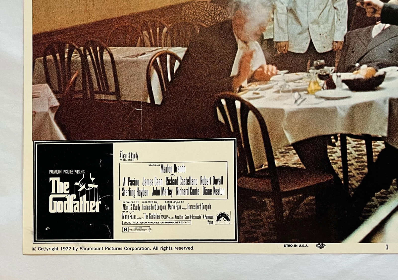 The Godfather - Original 1972 Lobby Card #1: 1972 - 5