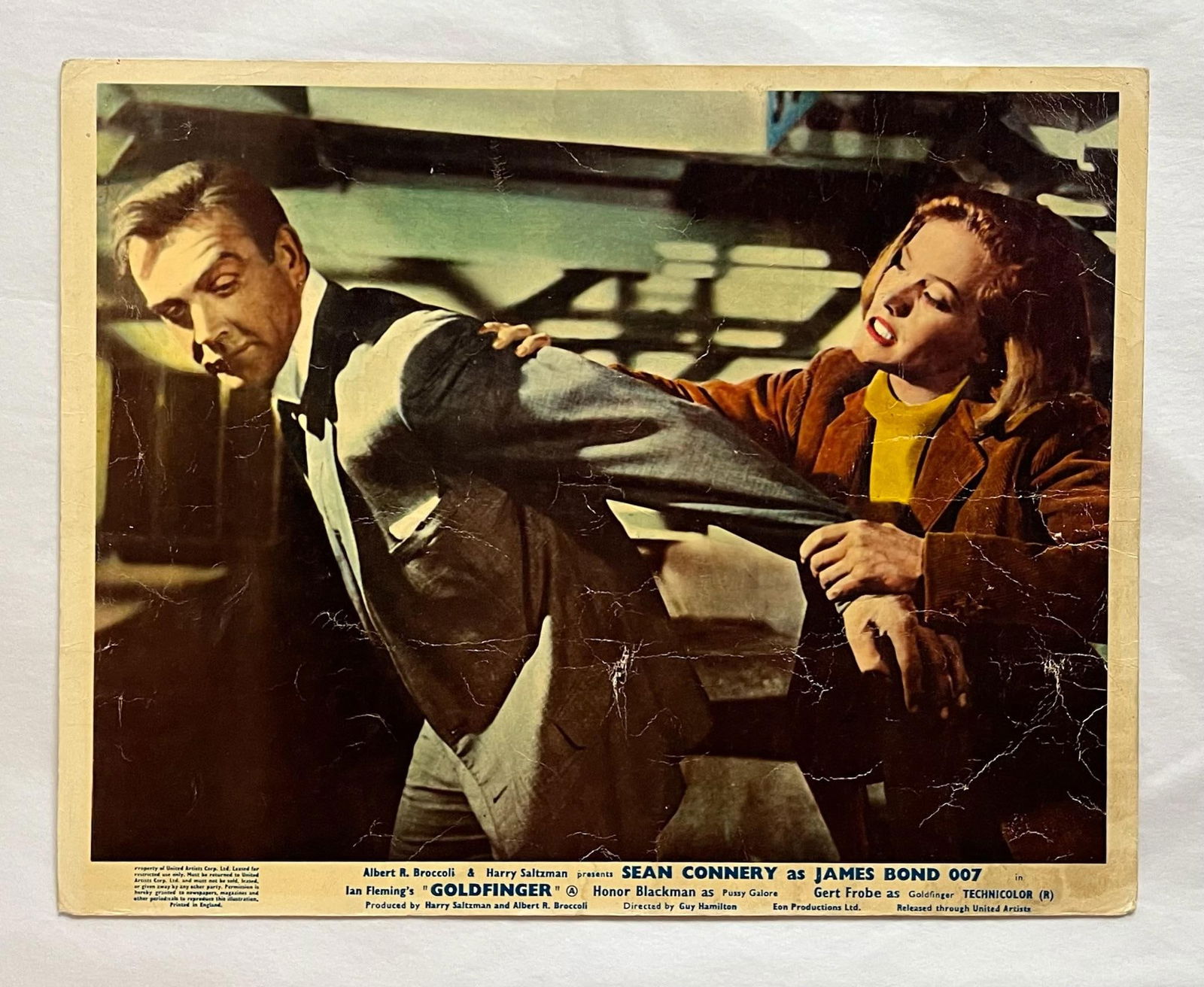 James Bond Goldfinger - Original 1964 Lobby Card: 1964 - 3