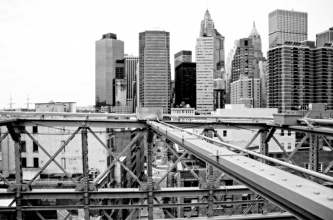 NYC View From The Bridge - Oversize Signed Limited Edition Print: 2024 - 4