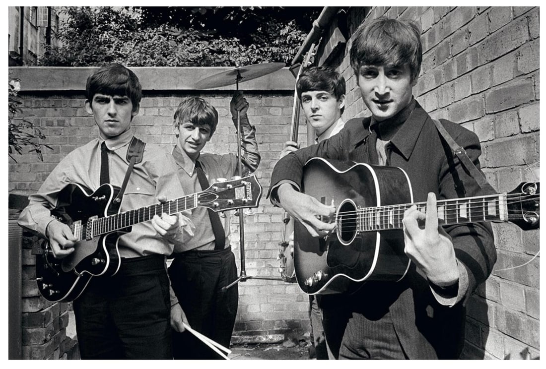 Terry O'Neill - Backyard Beatles - hand signed limited edition Oversize: 1963 (printed later) - 2