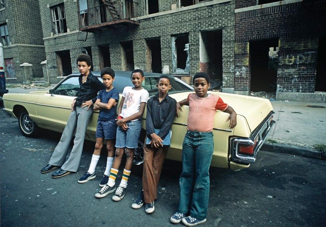 Bronx Teenagers by Alain Le Garsmeur: 1977 (printed later) (1 of 2)