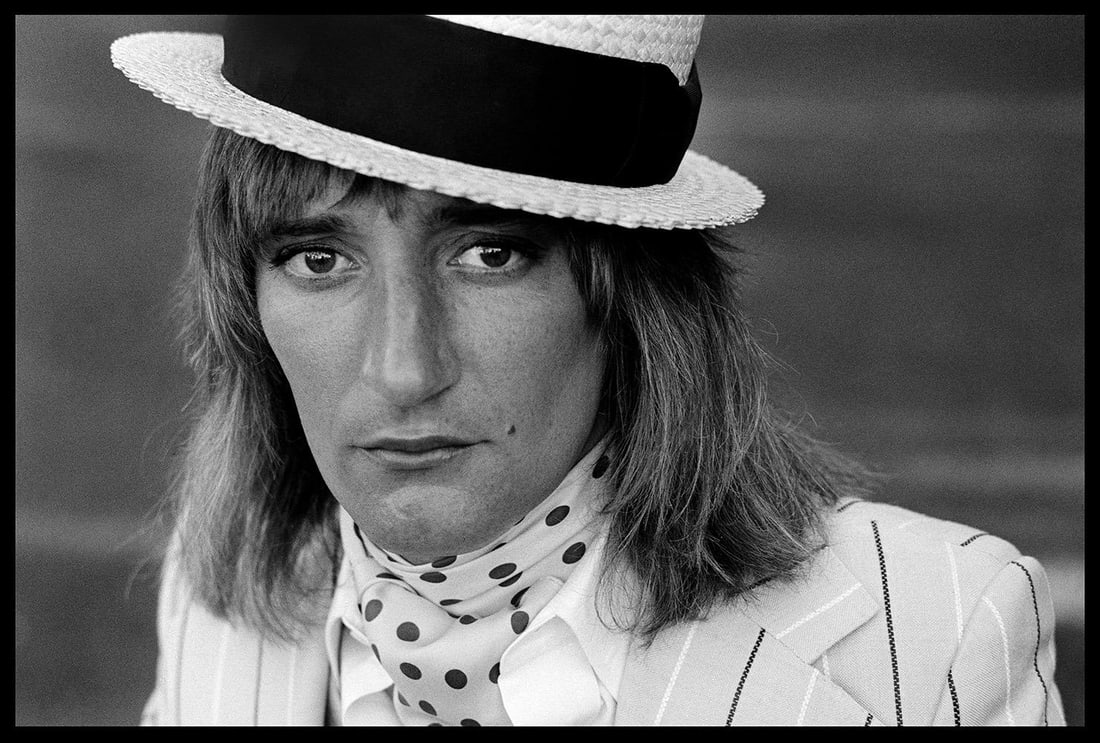 Rod Stewart – Beverly Hills, Los Angeles, 1976 Limited Estate Print: 1976 (printed later) (1 of 2)