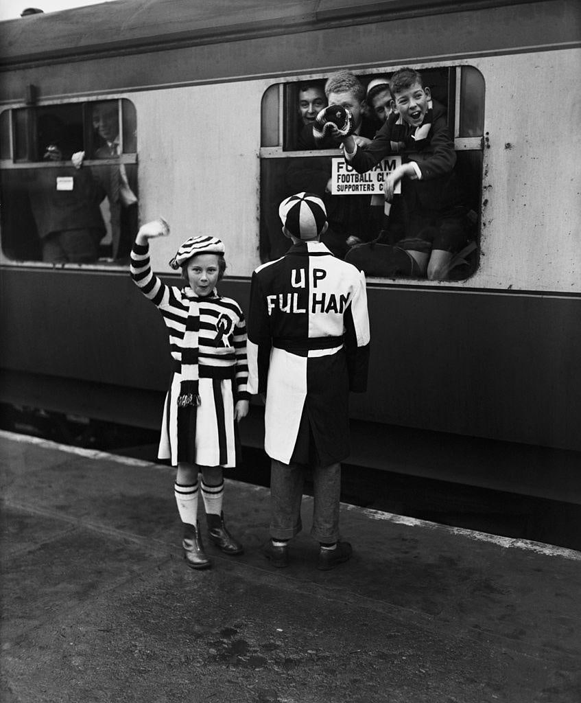 Fulham Football Fan's Fashion silver gelatin limited edition print: 1957 (printed later) (1 of 2)
