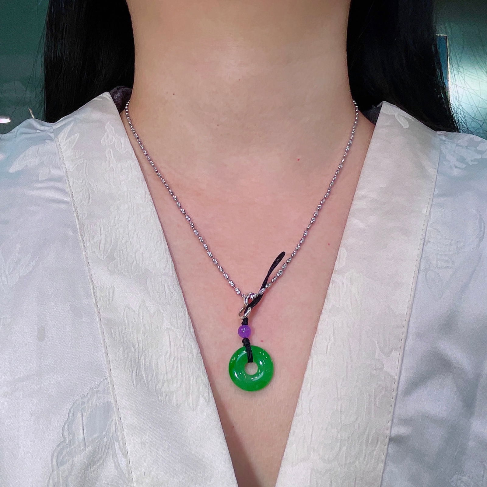 Natural Jade Pendant - 5