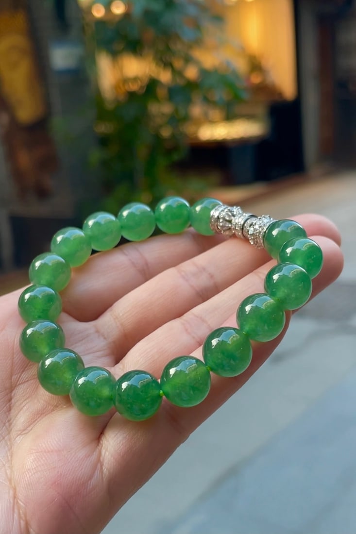 Natural Jade Bracelet - 4