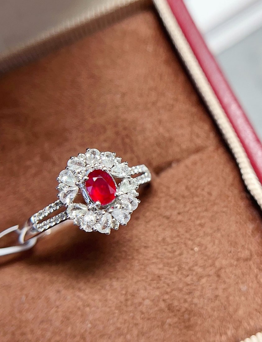 18k gold ruby ring - 2