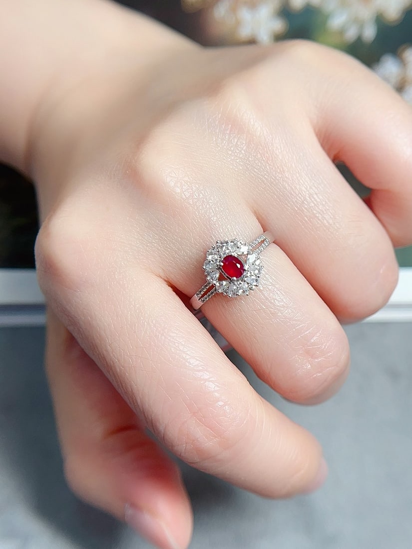 18k gold ruby ring - 5