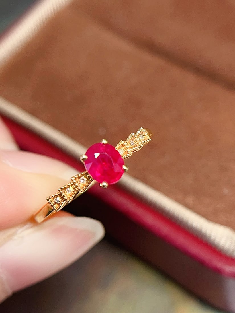 18K Gold Ruby Ring - 3
