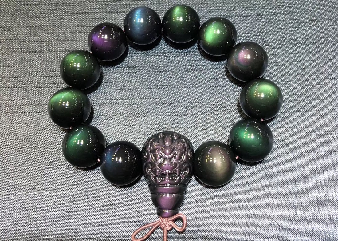 Natural Obsidian Bracelet - 2