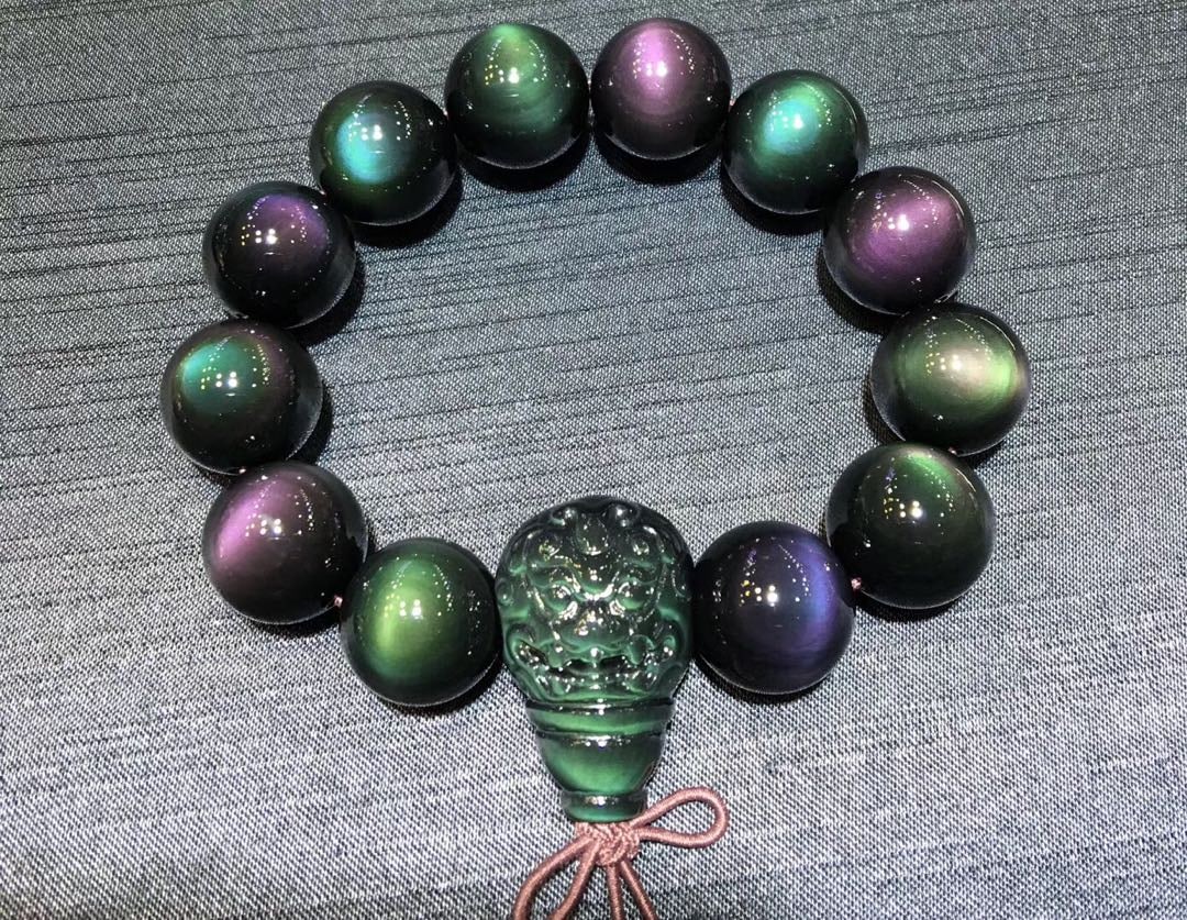 Natural Obsidian Bracelet - 5