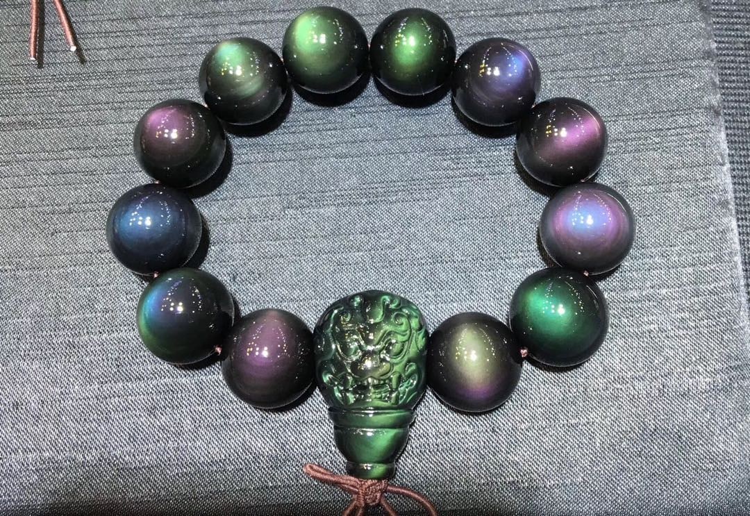 Natural Obsidian Bracelet - 6