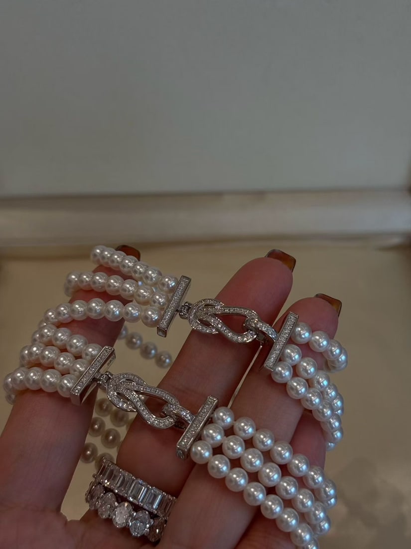 Natural pearl bracelet - 7