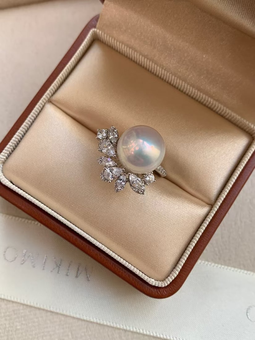 Silver Natural Edison Pearl Ring - 3