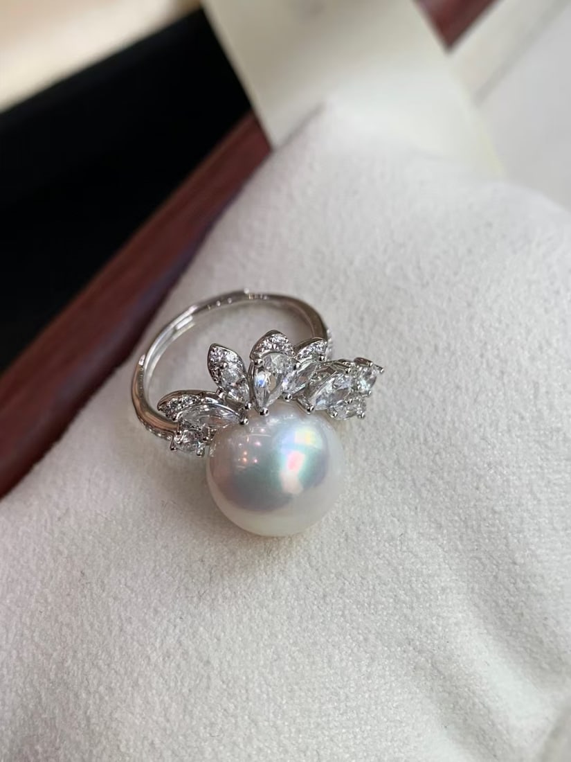 Silver Natural Edison Pearl Ring - 4