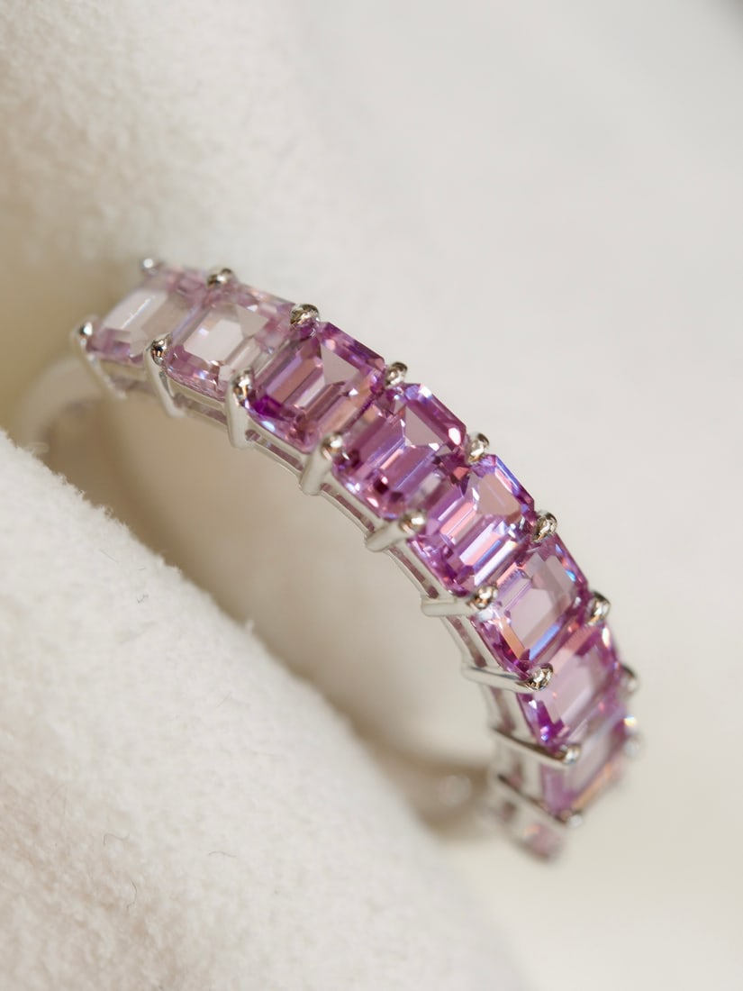 18K gold amethyst ring - 2